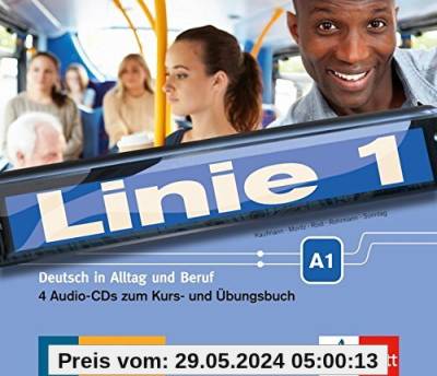 Linie 1 A1: 4 Audio-CDs zum Kurs- und Übungsbuch